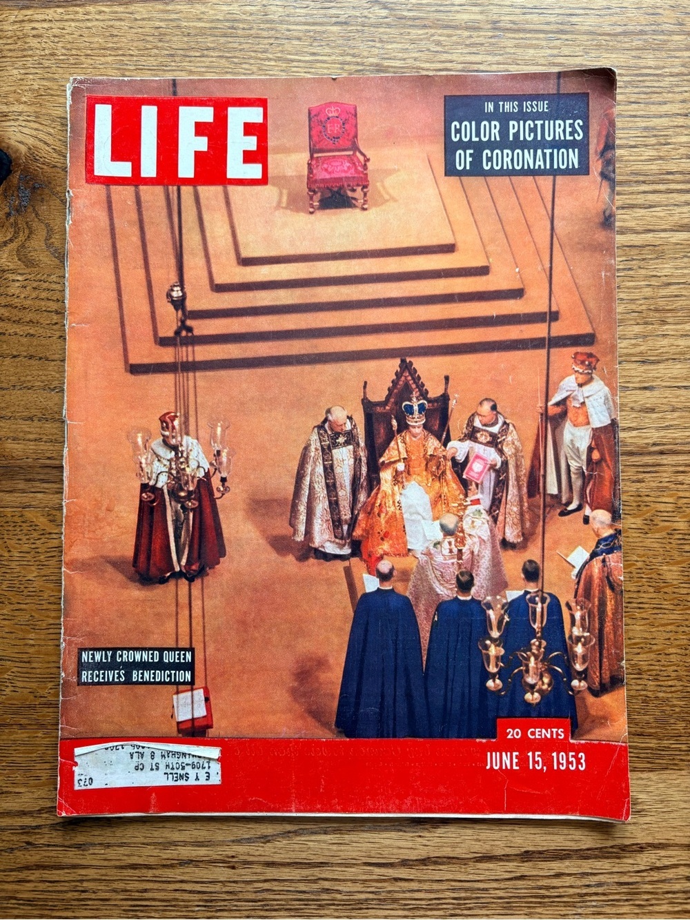 Vintage LIFE Magazine - Color Pictures of Coronation (June 15, 1953)